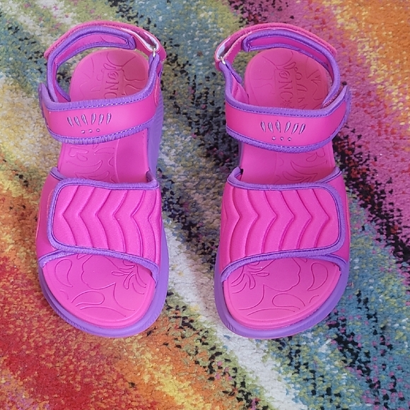 Pink and Purple Womens Walking Sandals - Picture 1 of 12